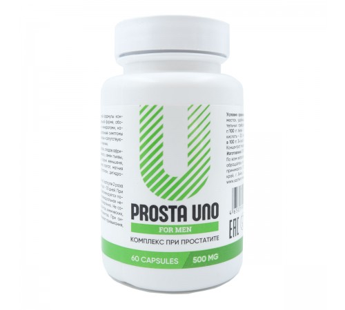 Prosta Uno for men комплекс при простатите, 60 капсул