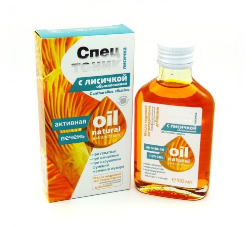 Спецтоник Лисичка с лисичкой обыкновенной Активная печень, 100 мл