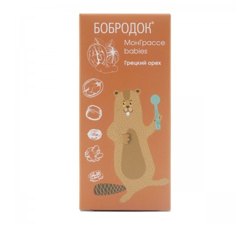 Бобродок Мон Грассе babies с грецким орехом, 50 мл