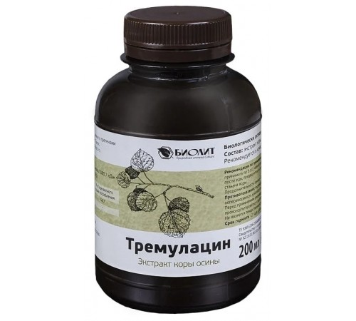Тремулацин – экстракт коры осины, 200 мл