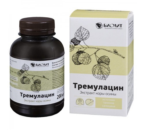 Тремулацин – экстракт коры осины, 200 мл