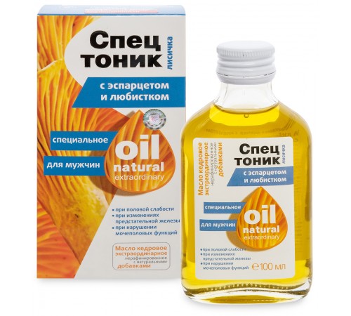 Спецтоник Лисичка с эспарцетом и любистком Для мужчин, 100 мл