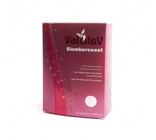 ValulaV Slumbersweet при бессоннице, 30 таблеток