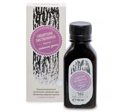 Лиственница сибирская подсочка Надёжное зрение с очанкой и петрушкой, 100 мл