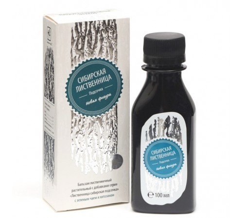 Лиственница сибирская подсочка Новая фигура с зелёным чаем и хитозаном, 100 мл