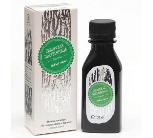 Лиственница сибирская подсочка Новый цикл с боровой маткой, 100 мл
