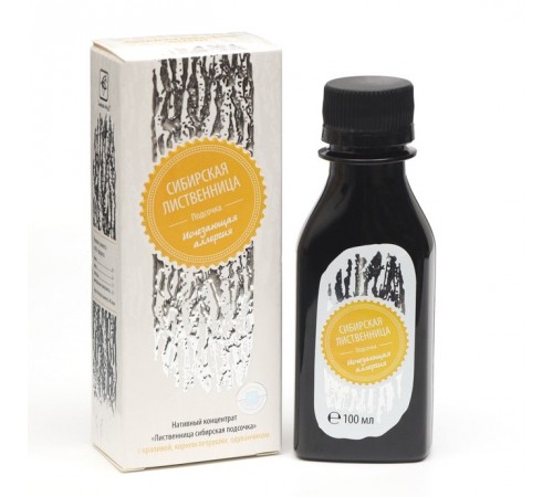 Лиственница сибирская подсочка Исчезающая аллергия с крапивой, корнем петрушки, одуванчиком, 100 мл