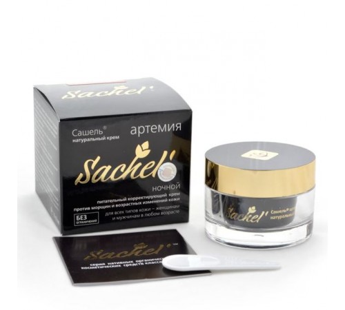 Крем ночной Sachel Артемия питательный, против морщин, 30 мл