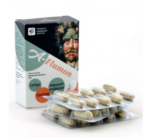 A-Flumon при ОРВИ, гриппе и вирусной инфекции, блистер, 30 таблеток