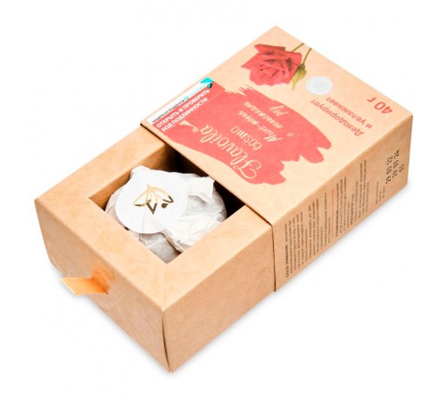 Flavoila cosmo мыло-тоник органическое с лепестками роз Дезодорирование и увлажнение, 40 г