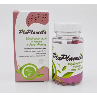 PlaPlamela Дигидрокверцетин и железо для сердечно-сосудистой системы, 120 таблеток