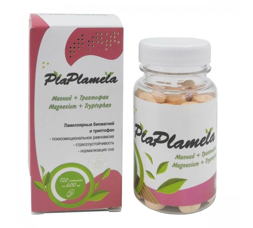PlaPlamela Магний и триптофан для нервной системы, 120 таблеток