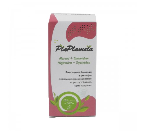 PlaPlamela Магний и триптофан для нервной системы, 120 таблеток