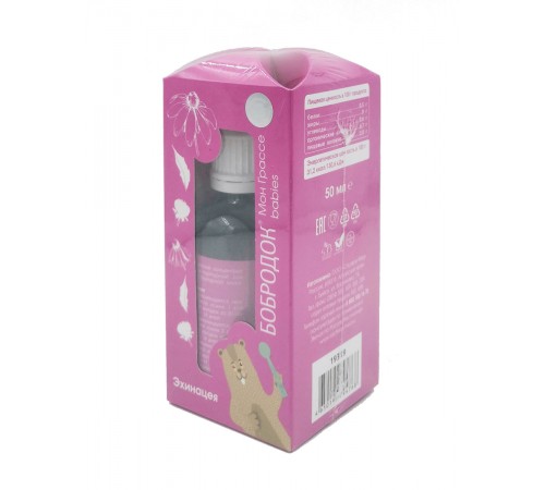 Бобродок Мон Грассе babies с эхинацеей, 50 мл