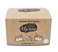 Мумиё алтайское очищенное Горная благодать, сфероиды, 60 шт.