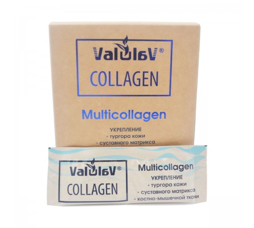 ValulaV Collagen Multicollagen для укрепления кожи, суставов и костно-мышечной ткани, 20 стиков