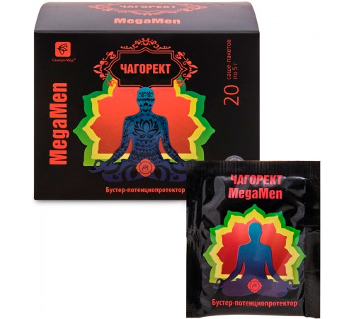 Чагорект MegaMen, бустер потенции для мужчин, 20 саше