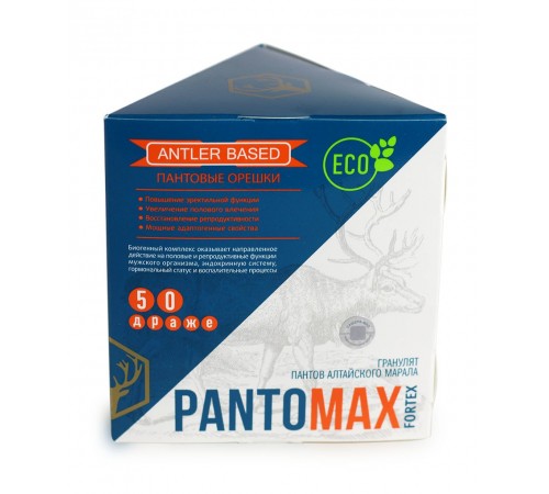 PantoMax Fortex для мужского здоровья, драже-орешки 50 шт.