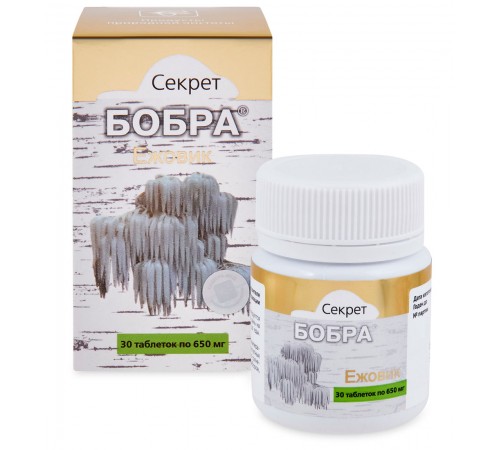 Секрет бобра с ежовиком, 30 таблеток