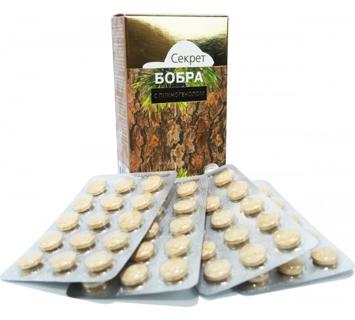 Секрет бобра с пикногенолом, 60 таблеток