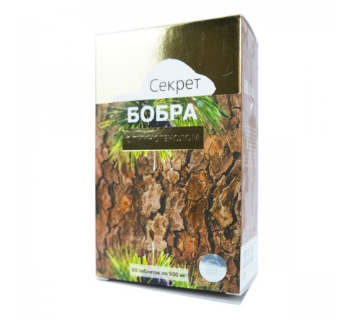 Секрет бобра с пикногенолом, 60 таблеток