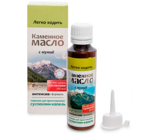 Каменное масло с глюкозамином, порошок для суспензии