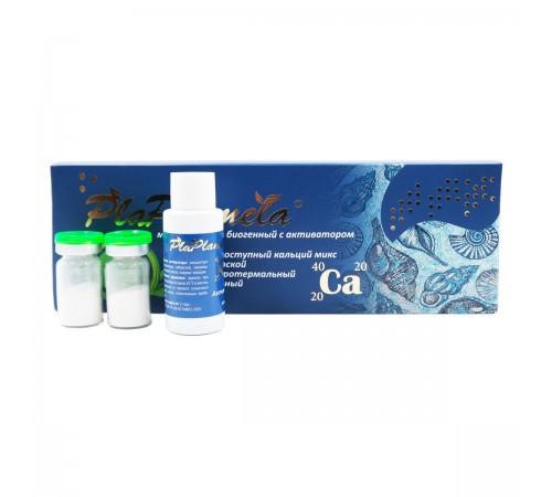 PlaPlamela Макрокальций биогенный, 10 флаконов и активатор