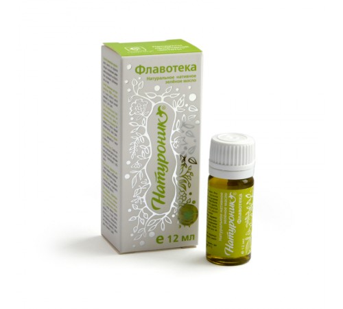 Натуроник Флавотека, натуральное нативное зелёное масло, 12 мл
