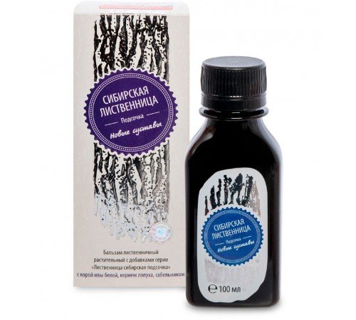 Лиственница сибирская подсочка Новые суставы с корой ивы белой, корнем лопуха, сабельником, 100 мл