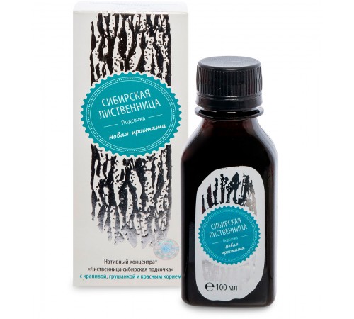 Лиственница сибирская подсочка Новая простата с крапивой, грушанкой и красным корнем, 100 мл