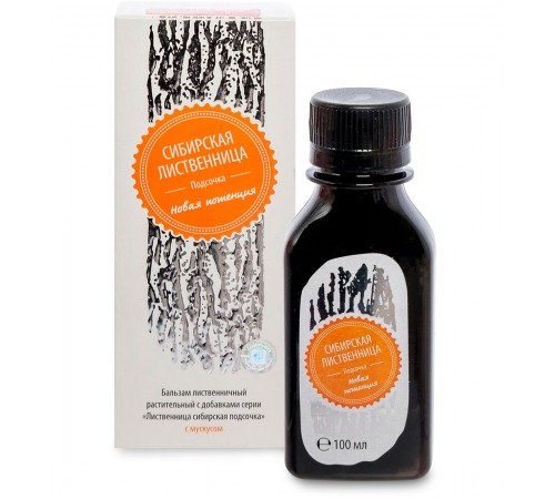 Лиственница сибирская подсочка Новая потенция с мускусом (бобровой струёй), 100 мл