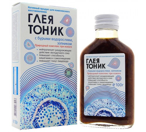 Глеятоник с бурыми водорослями и зопником – комплекс при изжоге, 100 г