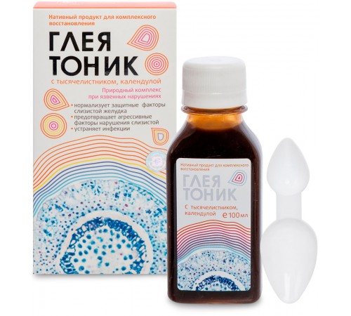 Глеятоник с тысячелистником и календулой – комплекс при язвенных нарушениях, 100 г