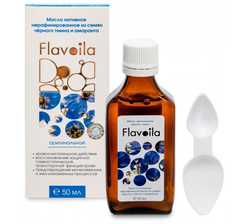 Масло семян чёрного тмина и амаранта Флавойла, 50 мл