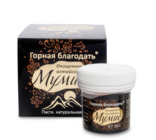Мумиё алтайское очищенное Горная благодать, 50 г