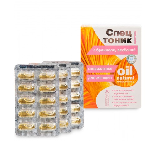 Спецтоник Лисичка с брокколи и весёлкой Для женщин, капсулы 30 шт.