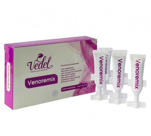 Venoremix – концентрат для вен, 5 монодоз по 5 мл