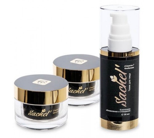 Подарочный набор №1 Sachel (Крем дневной Рейши, 30 мл + Крем ночной Артемия, 30 мл + Тоник Биобаланс, 50 мл)
