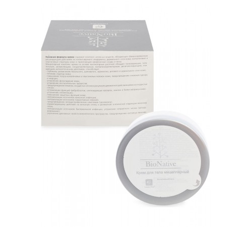 Крем для тела мицеллярный BioNative, 200 мл
