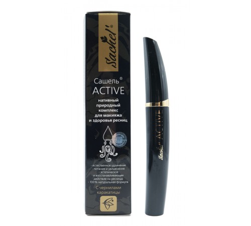 Гель для ресниц с чернилами каракатицы Сашель Active, 12 мл