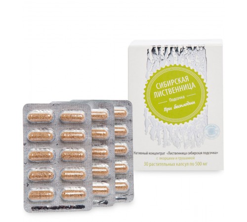 Лиственница сибирская подсочка При бесплодии с якорцами и грушанкой, капсулы 30 шт.