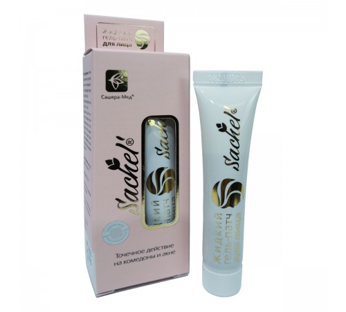 Жидкий гель-патч Sachel – точечное действие на комедоны и акне, 15 мл