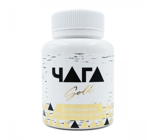 Чага Gold Вистерра с бетулином и бета-глюканом, 90 г