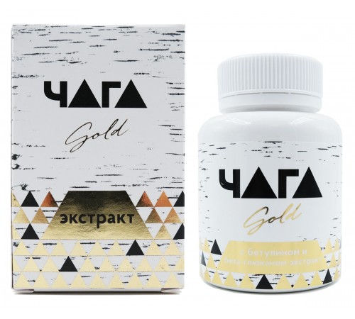 Чага Gold Вистерра с бетулином и бета-глюканом, 90 г