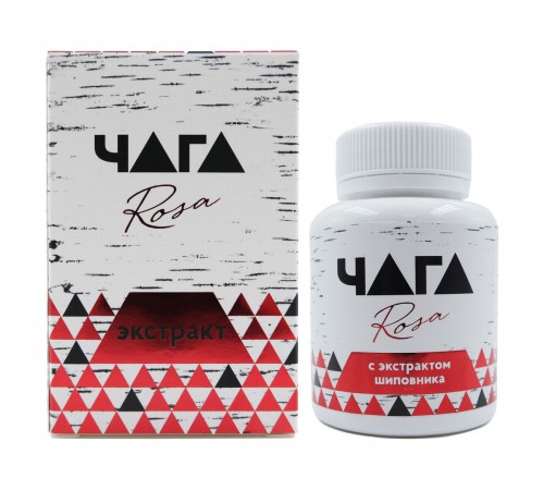 Чага Rosa Вистерра с плодами шиповника, 90 г