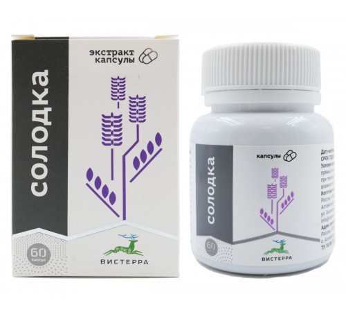 Корень солодки Вистерра, 60 капсул