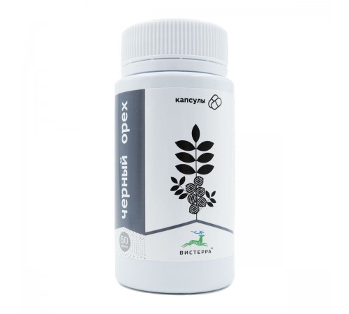 Чёрный орех Вистерра, 60 капсул