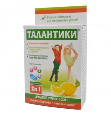 Талантики с лимонным соком иммуномодулирующие, конфеты, 70 г