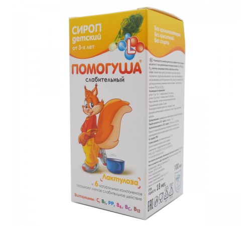 Помогуша Слабительный сироп детский, 100 мл